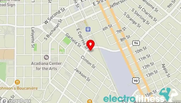 map of CrossFit Acadiana Gym, Fitness center in Lafayette
