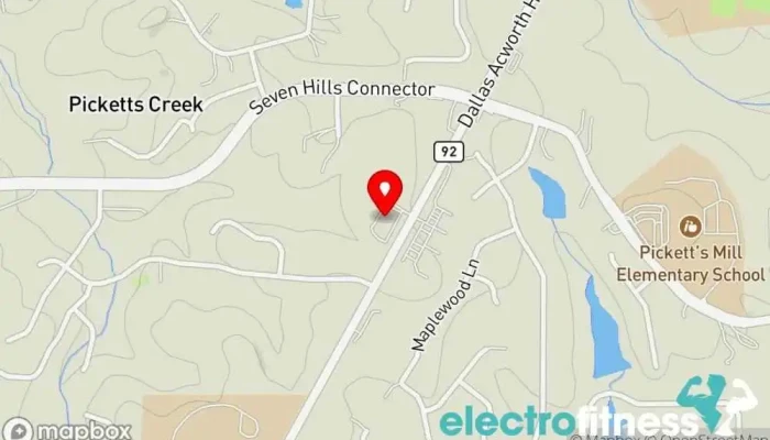 map of CrossFit Allatoona Gym, Health consultant, Personal trainer, Physical fitness program in Dallas