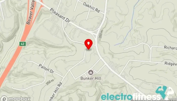 map of CrossFit Artifact Fitness center in Aliquippa