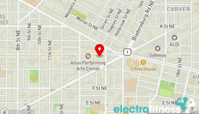 map of CrossFit DC Gym, Physical fitness program in Washington