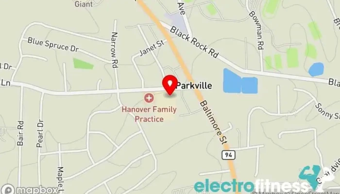 map of CrossFit Hanover Fitness center in Hanover