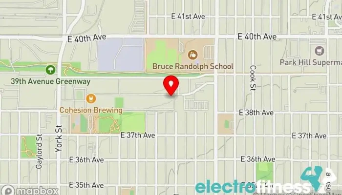 map of CrossFit LoDo Gym in Denver