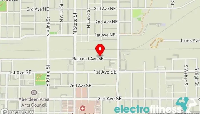 map of Crossfit Rails Physical fitness program in Aberdeen