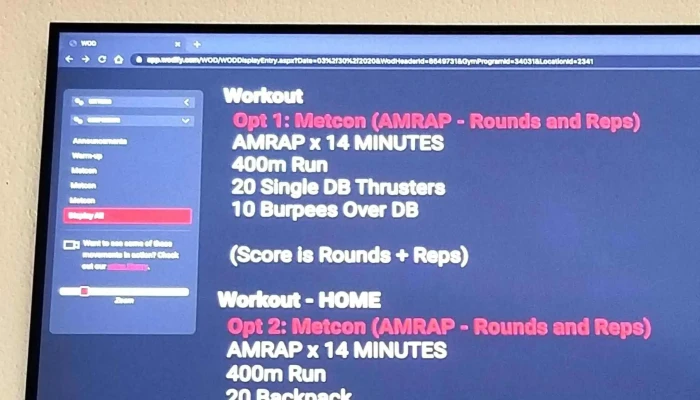 Crossfit Star Valley Score - Afton
