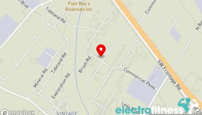 map of CrossFit Whiteboard Fitness center in Broussard
