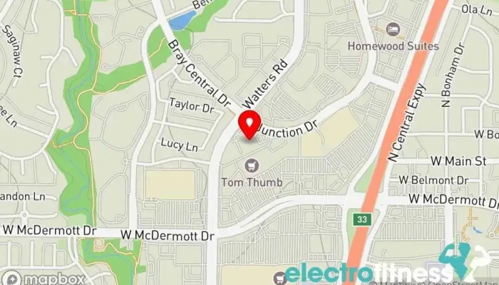 map of Crunch Fitness - Allen Gym in Allen