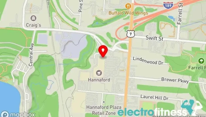 map of Crunch Fitness - Burlington Gym, Fitness center, Personal trainer, Physical fitness program in South Burlington