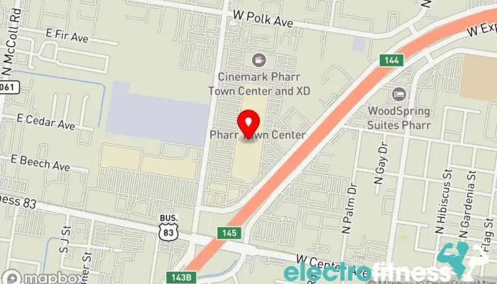 map of Crunch Fitness - Pharr Gym, Fitness center in Pharr