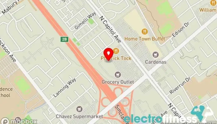 map of Crunch Fitness - San Jose Gym in San Jose