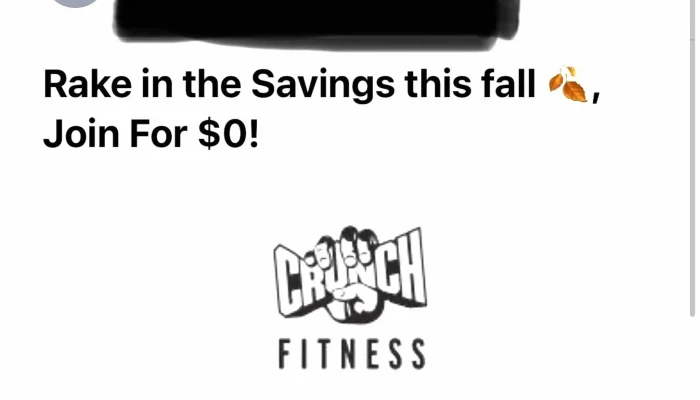 Crunch Fitness -  Promotion - Aloha