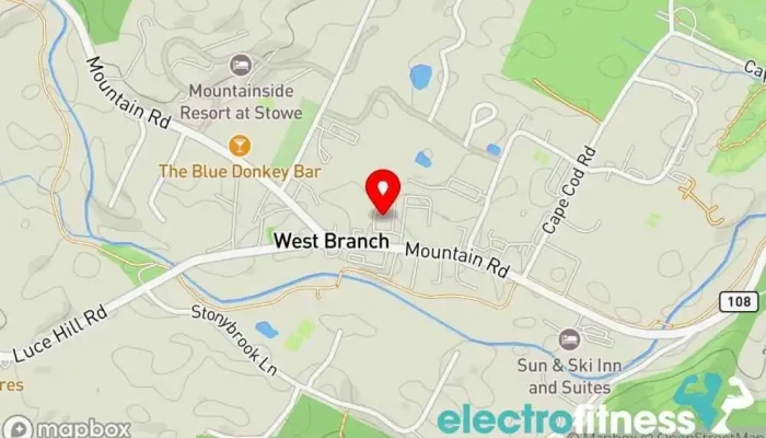 map of Curated Pilates + Movement Pilates studio in Stowe