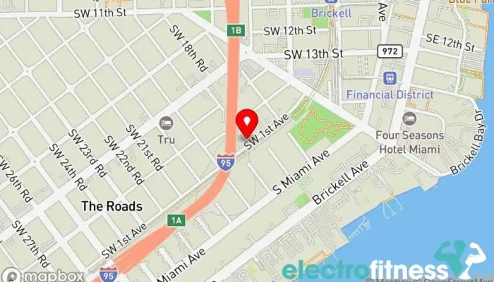 map of Cure Fitness Gym, Personal trainer, Professional services in Miami