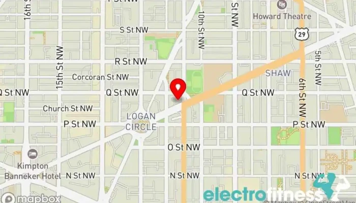 map of CUT SEVEN LOGAN CIRCLE Gym in Washington