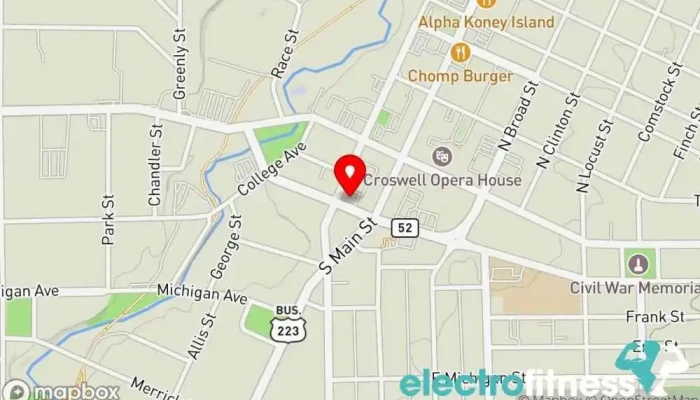 map of Cypressene Fitness LLC Personal trainer, Community health centre, Fitness center in Adrian