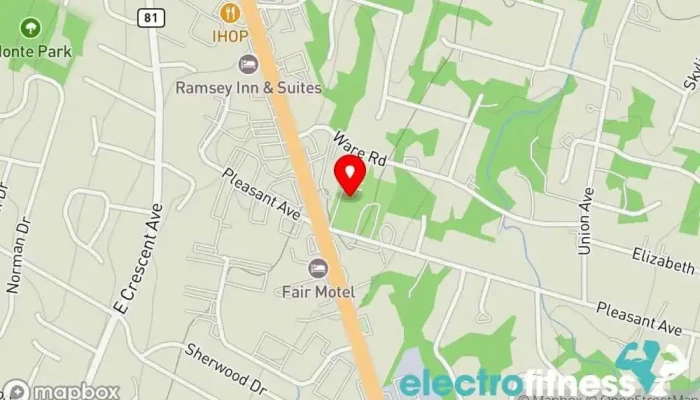 map of D1 Training Bergen County Gym, Personal trainer in Upper Saddle River