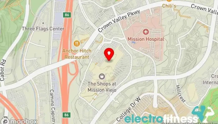 map of D1 Training Mission Viejo Gym, Personal trainer in Mission Viejo