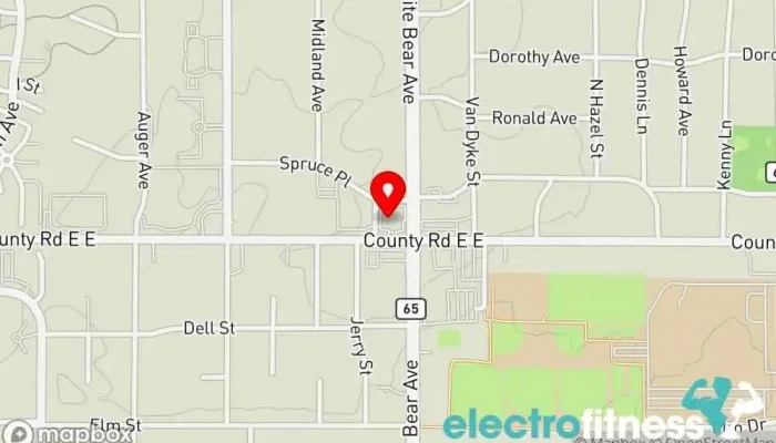 map of Daniel Magyar Fitness Personal trainer, Gym, Physical fitness program, Weight loss service in White Bear Lake