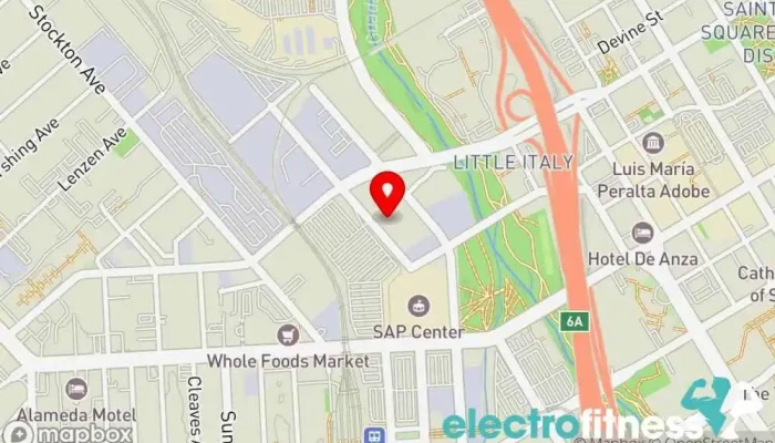 map of Dark Horse Gym Martial arts school, Boxing gym, Gym, Personal trainer in San Jose