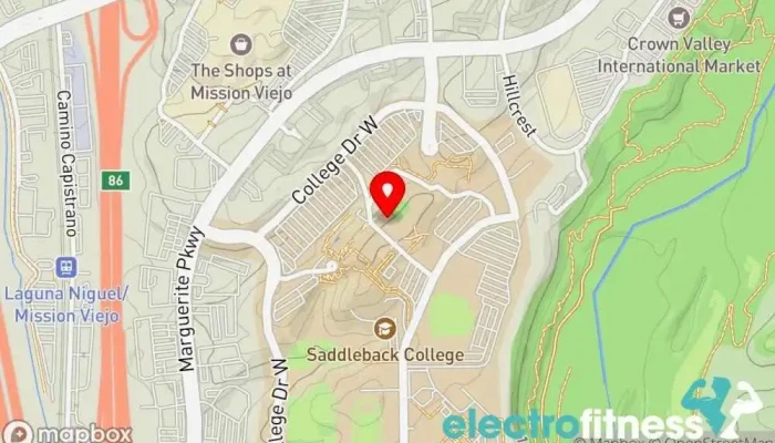 map of Deep End Fitness Fitness center in Mission Viejo