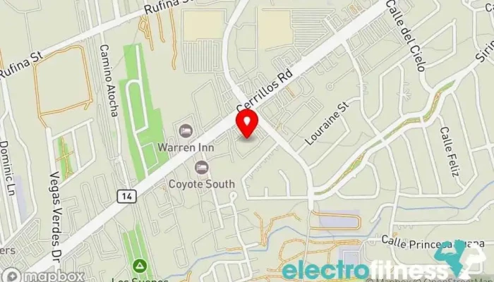 map of Defined Fitness Capital Club Fitness center in Santa Fe