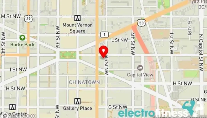 map of Definition of Fitness Gym in Washington