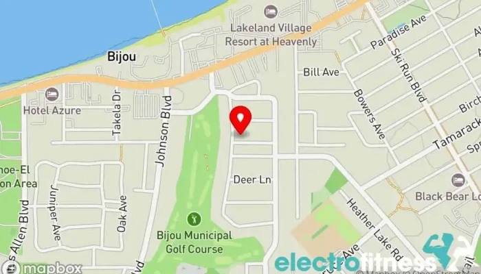 map of Delallo Methods Fitness center in South Lake Tahoe