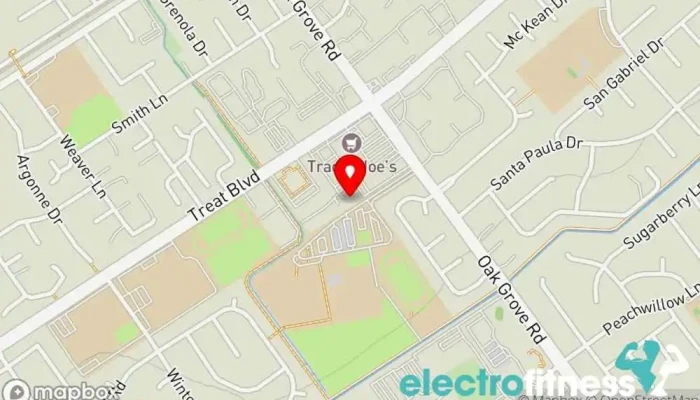 map of Delta Athletics Gym in Concord