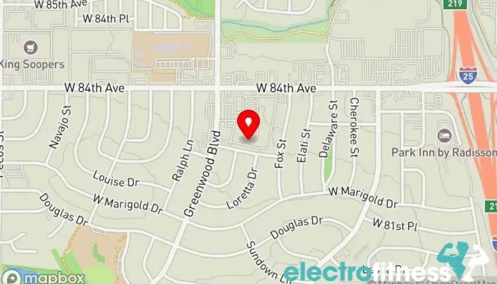 map of Denver Bouldering Club North Rock climbing gym, Gym, Rock climbing, Rock climbing instructor, Yoga studio in Thornton