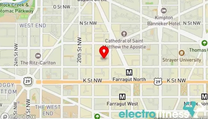 map of Derrick Inglut Personal Training | DC Personal trainer, Gym, Physical fitness program, Weight loss service in Washington
