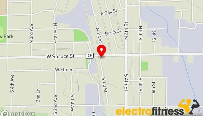 map of Derrico's Blackbelt School Martial arts school in Abbotsford
