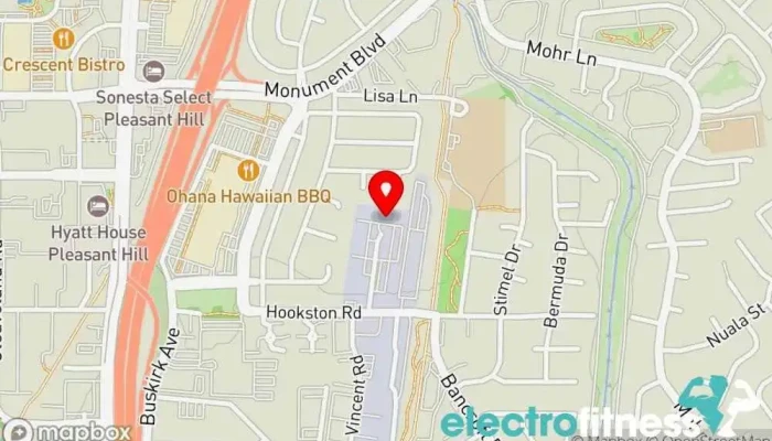 map of Diablo CrossFit Gym, Personal trainer, Physical fitness program in Pleasant Hill