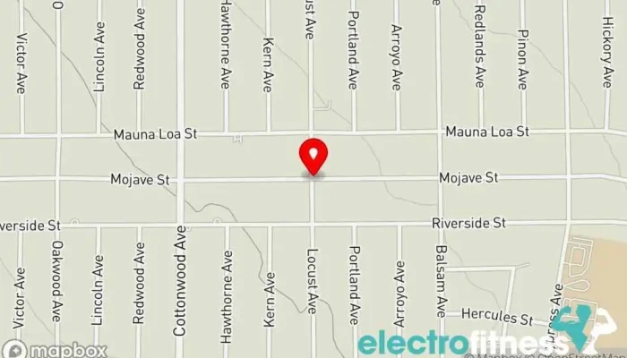 map of Diet coaching and fitness trainer Gym in Hesperia