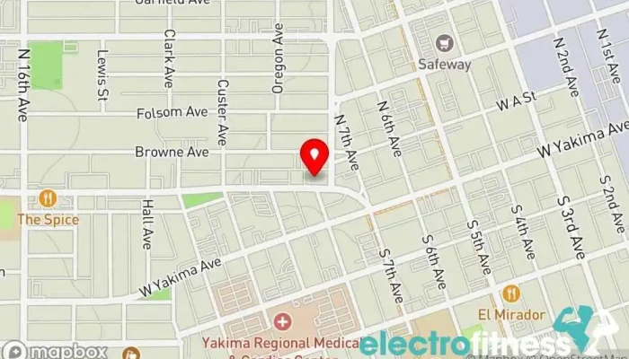 map of Divine Feminine Pole & Fitness Studio Fitness center in Yakima