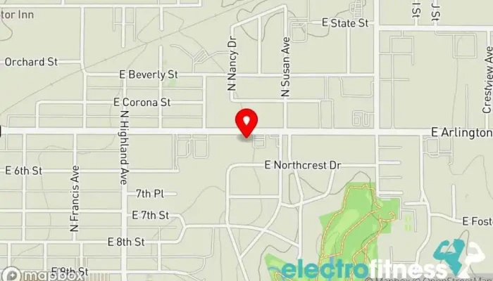 map of Dk's Health & Fitness Gym in Ada