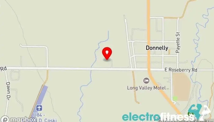 map of Donnelly Fitness Gym, Fitness center in Donnelly