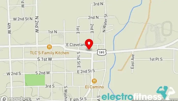 map of Downtown Iron Gym in St Johns
