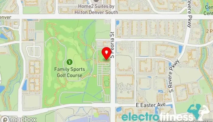 map of Drill House Sports Center Fitness center in Centennial