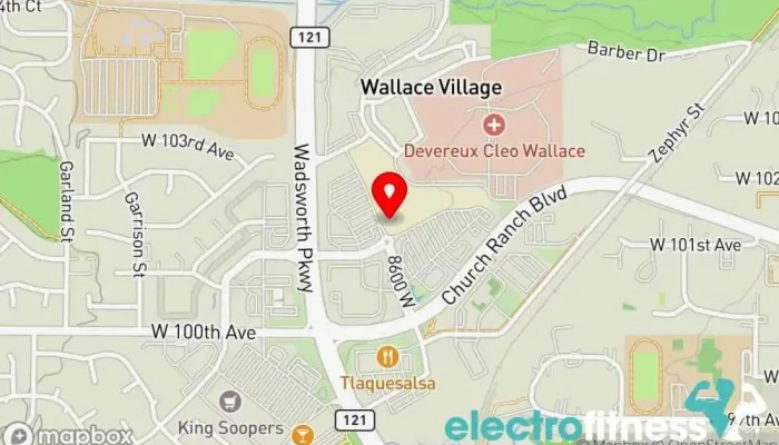 map of DriveTrain Fitness Physical fitness program, Fitness center, Pilates studio in Westminster