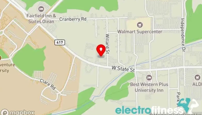 map of Droney Fit & Wellness 24-7 Gym, Fitness center, Physical fitness program in Olean