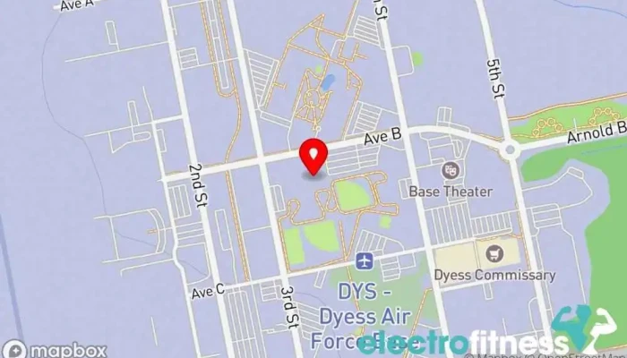 map of Dyess Fitness Center Gym in Dyess AFB
