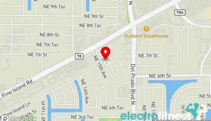 map of Dynamic Athletic Performance Personal trainer, Gym in Cape Coral