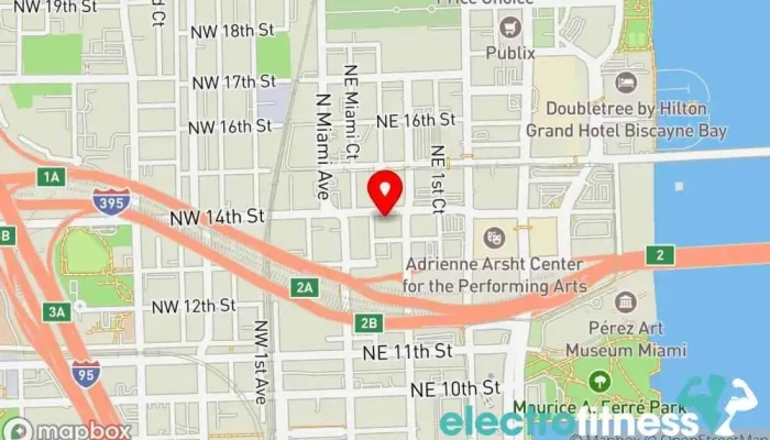 map of EAFIT- Personal Trainer Fitness center in Miami