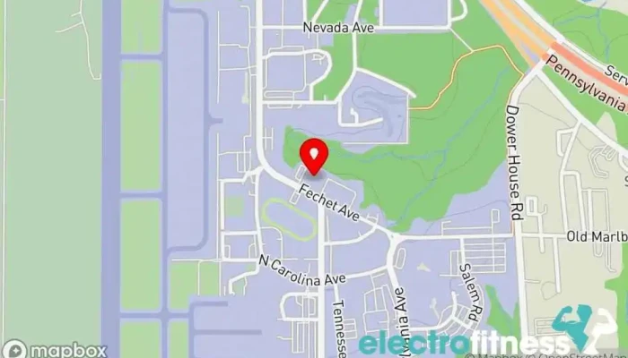map of East Fitness Center Gym in Joint Base Andrews