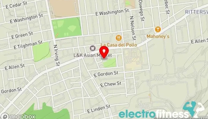 map of East Side Youth Center Youth organization, Gym in Allentown