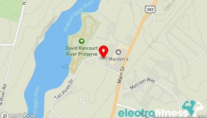 map of Element All Star Cheer and Tumble Gym in Lewiston