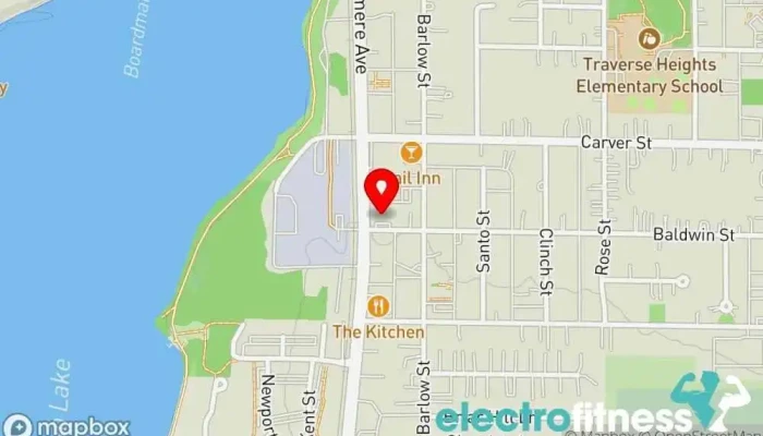 map of Elemental Movement Personal trainer in Traverse City