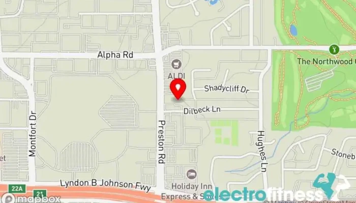 map of Elevate Fitness Gym, Fitness center, Personal trainer in Dallas