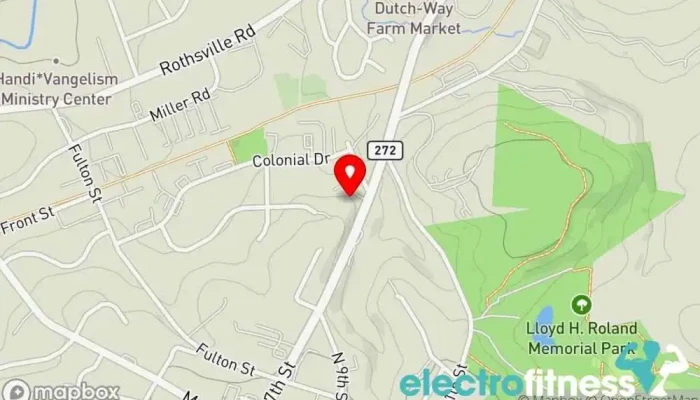 map of Elevate Fitness Fitness center, Yoga studio in Akron