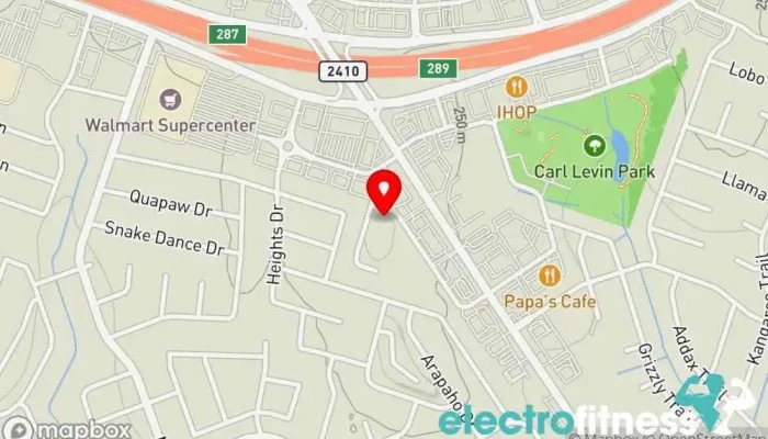map of Elevate Fitness Fitness center in Harker Heights