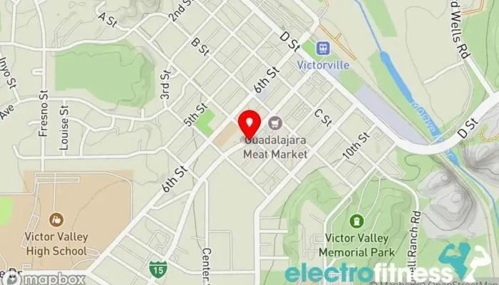 map of Elite Boxing Muaythai Gym in Victorville